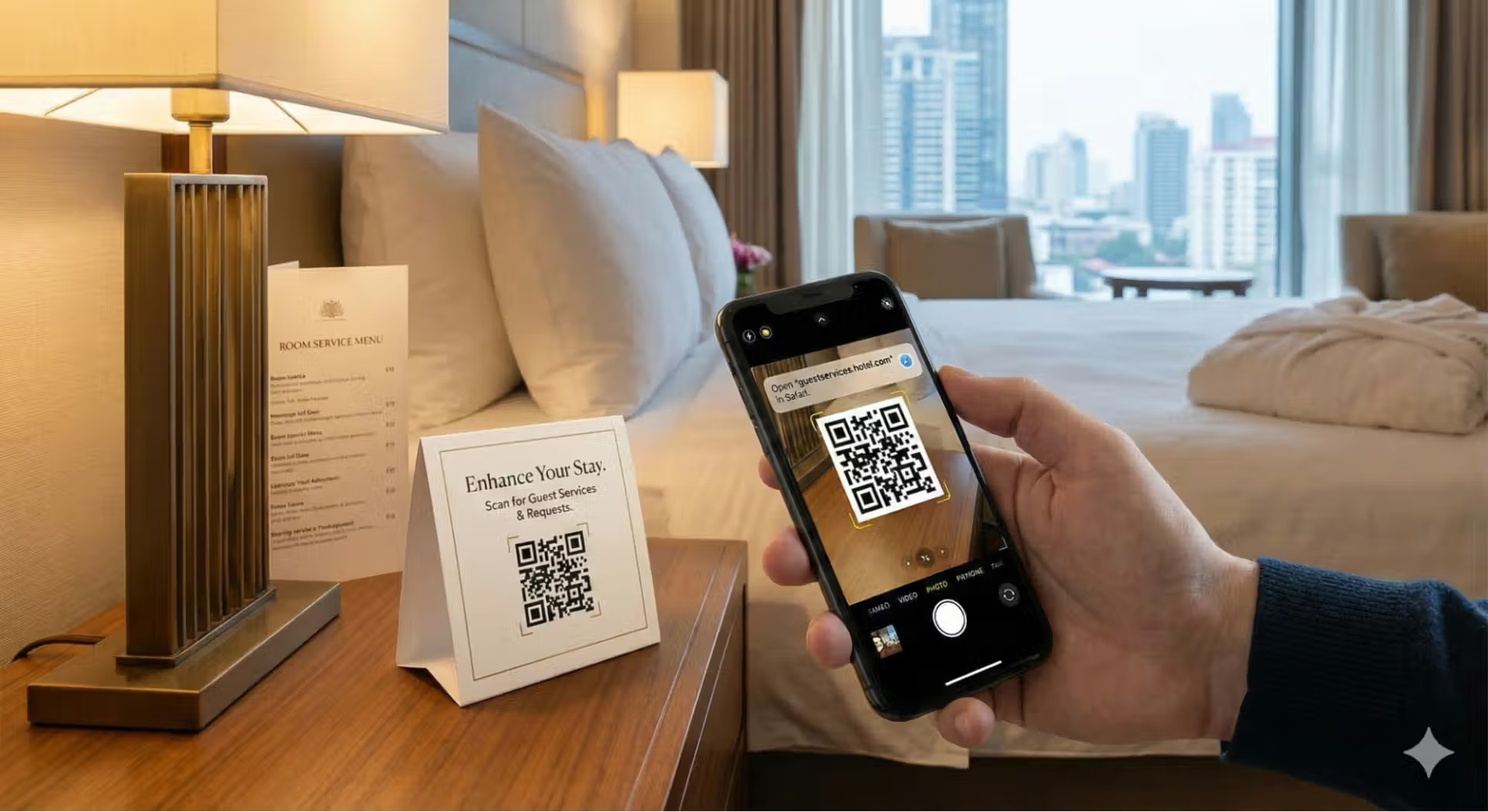 Guests scan to order anything